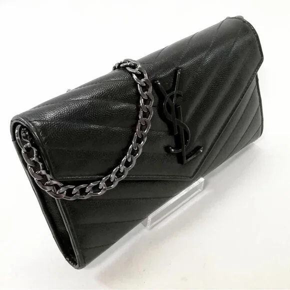 Saint Laurent Wallet Matelasse Stitch Black - Picture 2 of 6